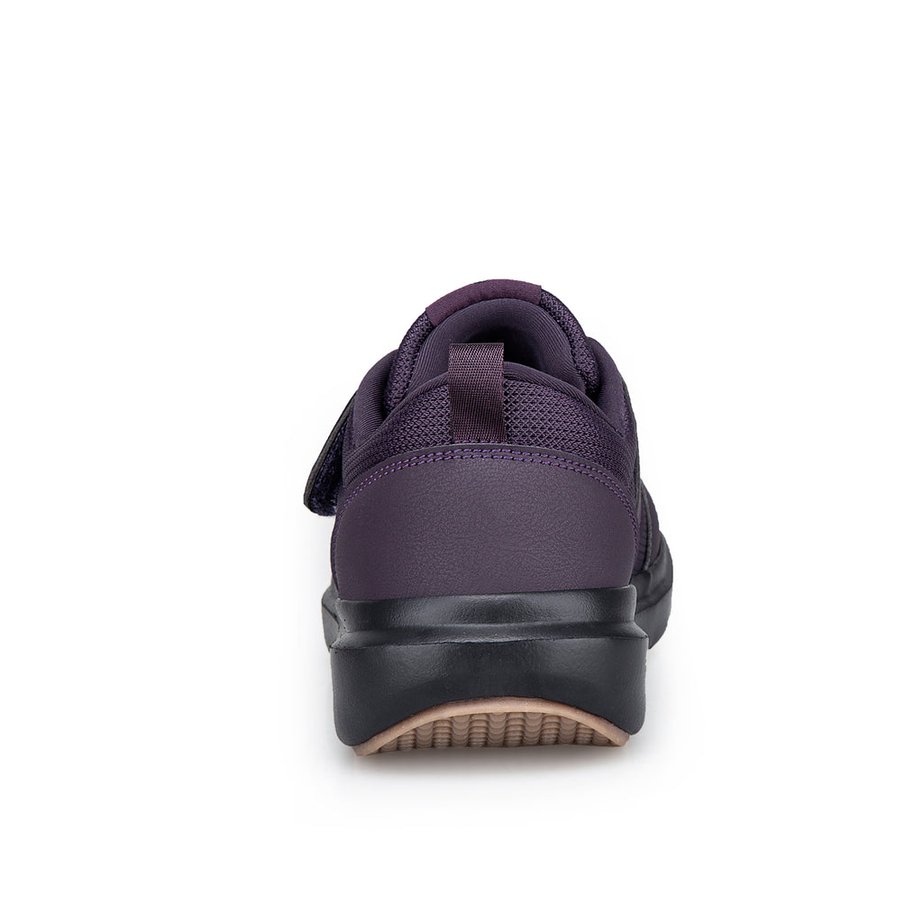 Purple Wide-Toe Easy-Strap Walking Shoes 132