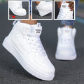 White Classic Mid-Top Sneakers 089