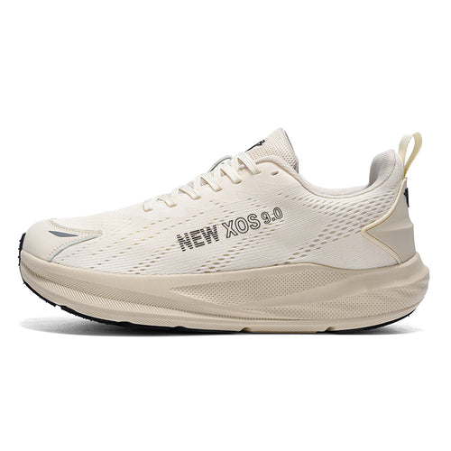 Beige Wide-Toe Knit Sneakers A78