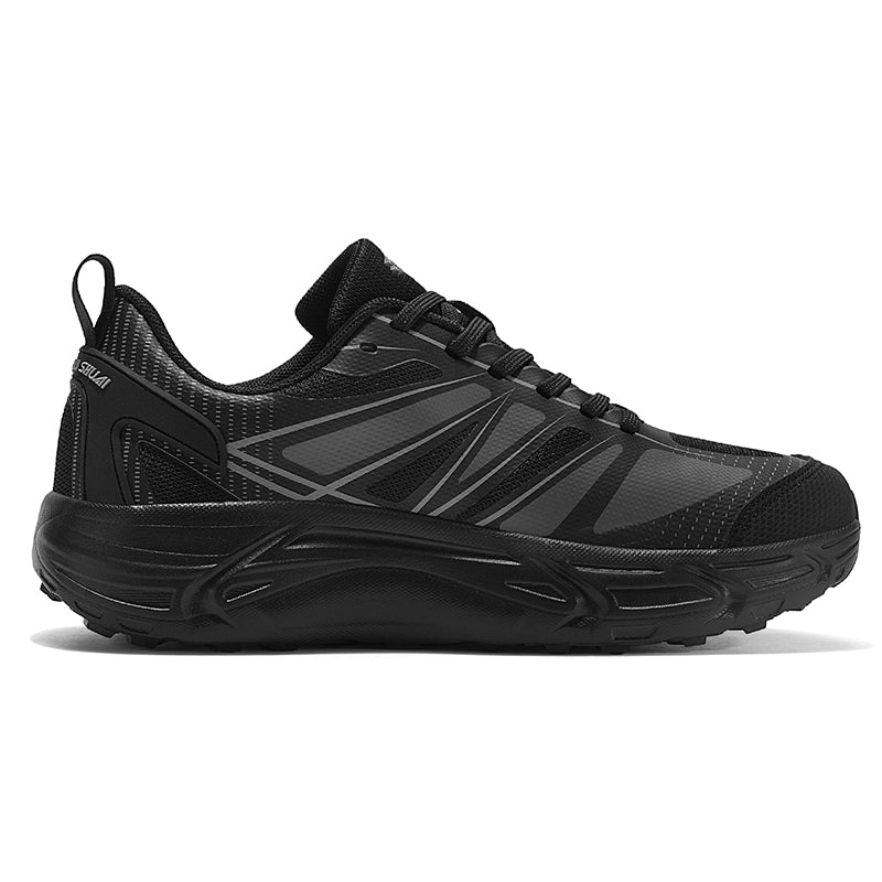 Black  Wide-Toe Running Sneakers A61