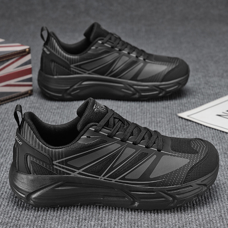 Black  Wide-Toe Running Sneakers A61