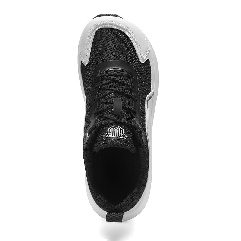 Black & White Wide-Fit Chunky Sneakers A63