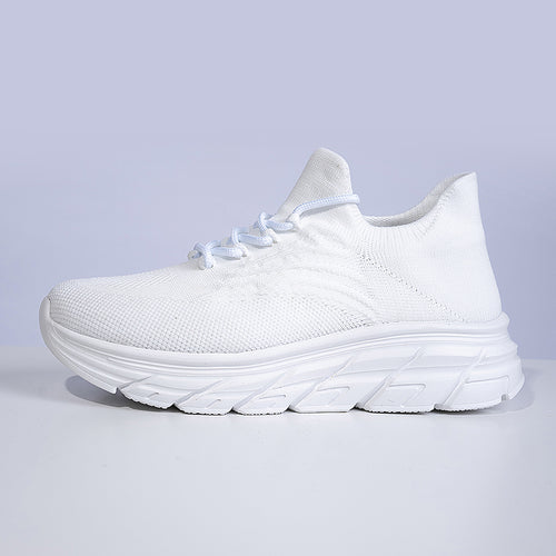 White CloudStride Knit Sneakers 602