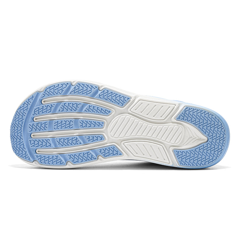 Blue Gradient Wide-Toe Knit Sneakers A79