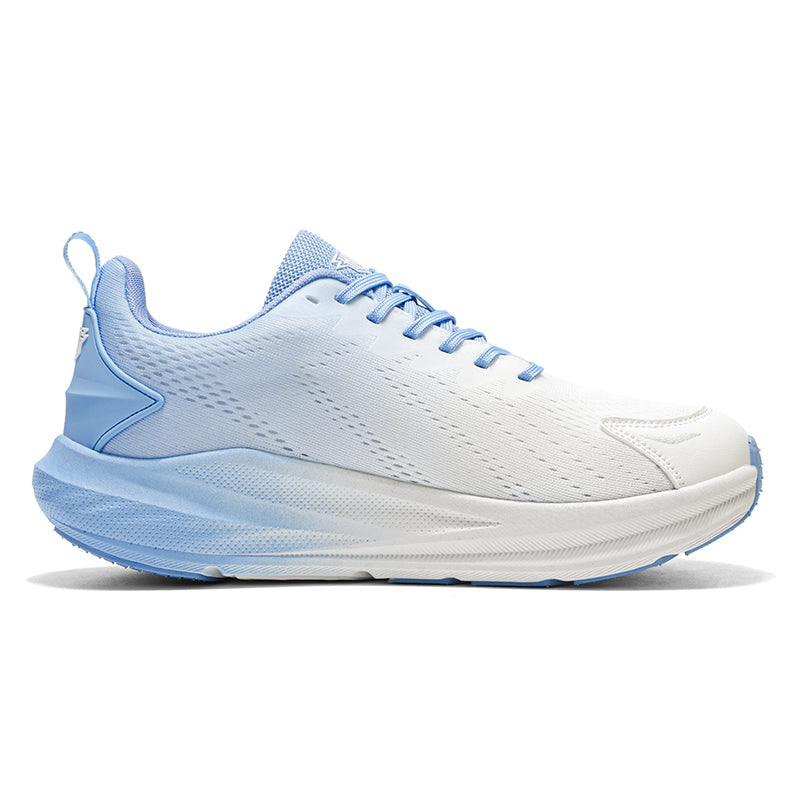 Blue Gradient Wide-Toe Knit Sneakers A79