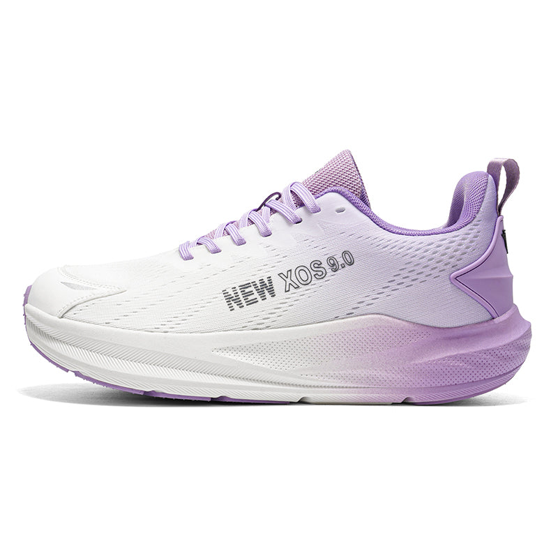 Purple Gradient Wide-Toe Knit Sneakers A79