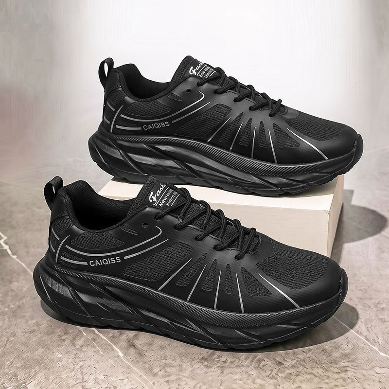 Black Dynamic Panel Athletic Sneakers Q5