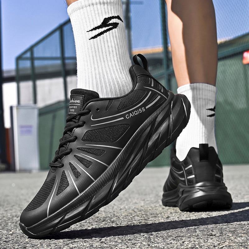 Black Dynamic Panel Athletic Sneakers Q5