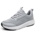 Grey Wide-Toe Seamless Knit Sneakers 6601