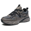 Grey Wide-Forefoot Mesh Chunky Sneakers 9826