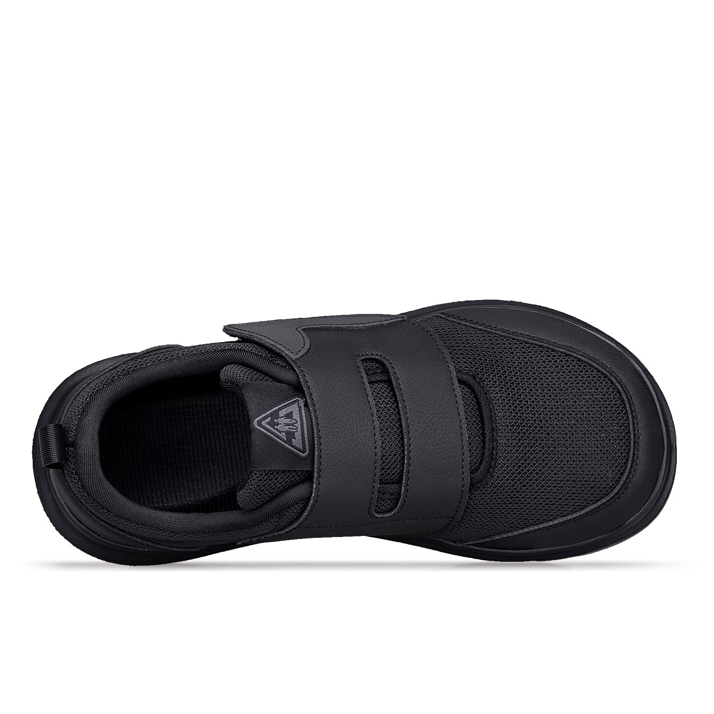 Black Wide-Toe Easy-Strap Walking Shoes 132