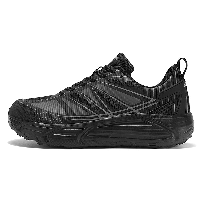 Black  Wide-Toe Running Sneakers A61