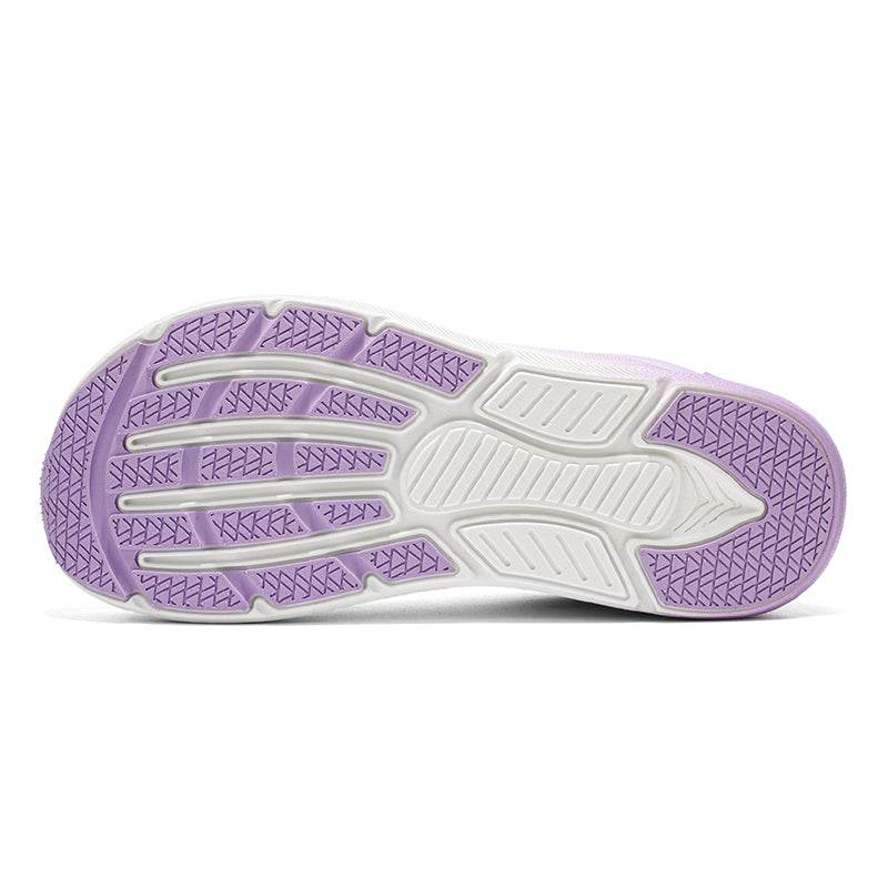 Purple Gradient Wide-Toe Knit Sneakers A79