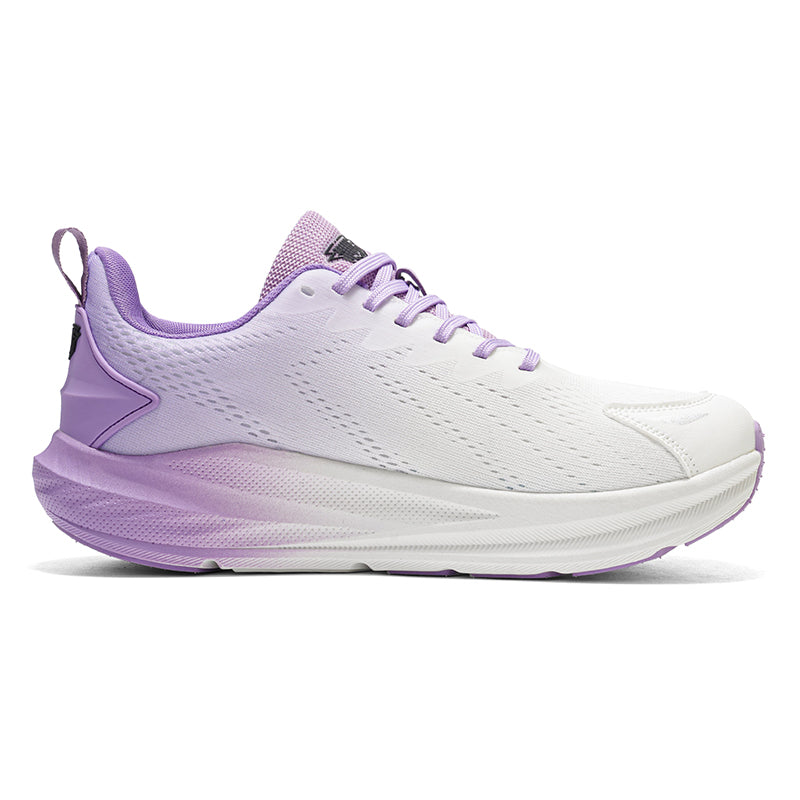 Purple Gradient Wide-Toe Knit Sneakers A79