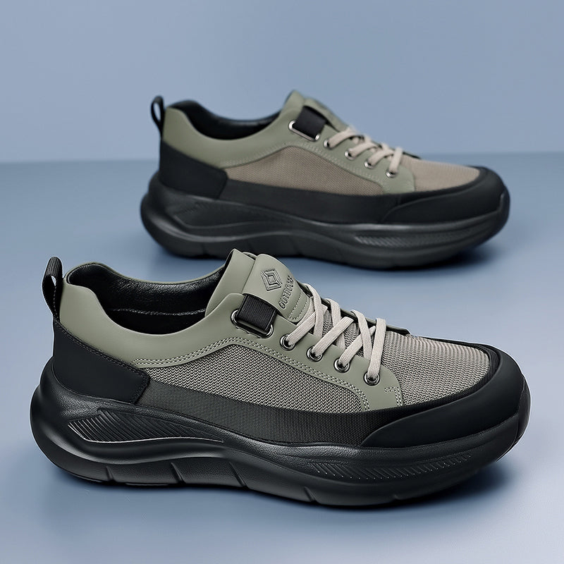 Green Slip-On City Hiking Sneakers 6331