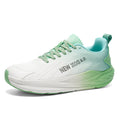 Green Gradient Wide-Toe Knit Sneakers A79