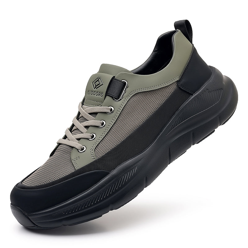 Green Slip-On City Hiking Sneakers 6331