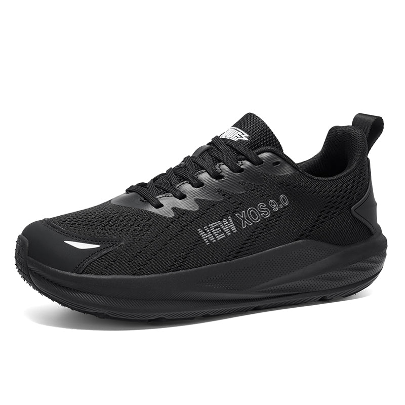 Black Wide-Toe Knit Sneakers A78
