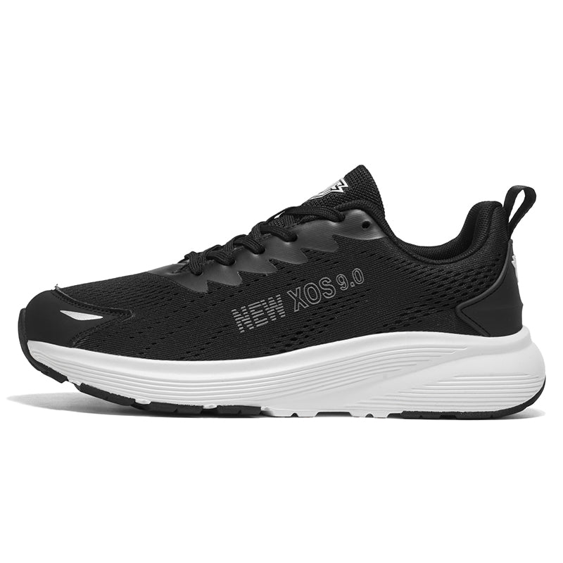 Black Wide-Toe Mesh Sneakers A82