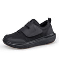 Black Wide-Toe Easy-Strap Walking Shoes 132