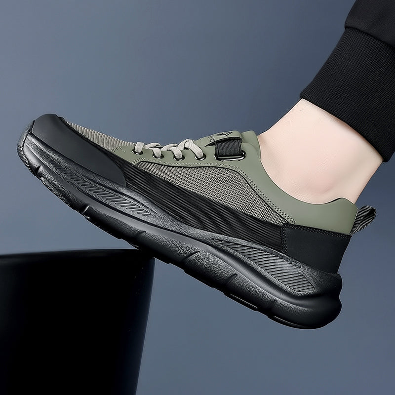 Green Slip-On City Hiking Sneakers 6331