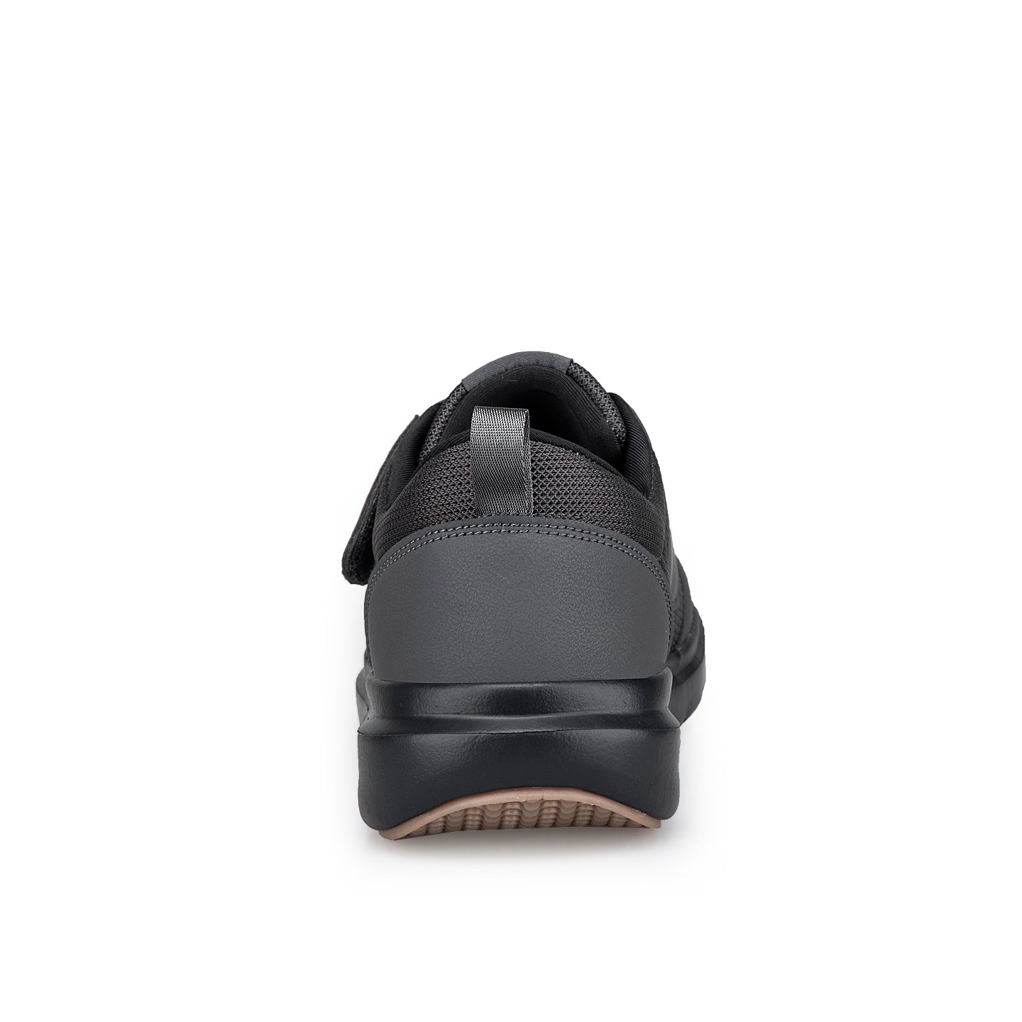 Black Wide-Toe Easy-Strap Walking Shoes 132