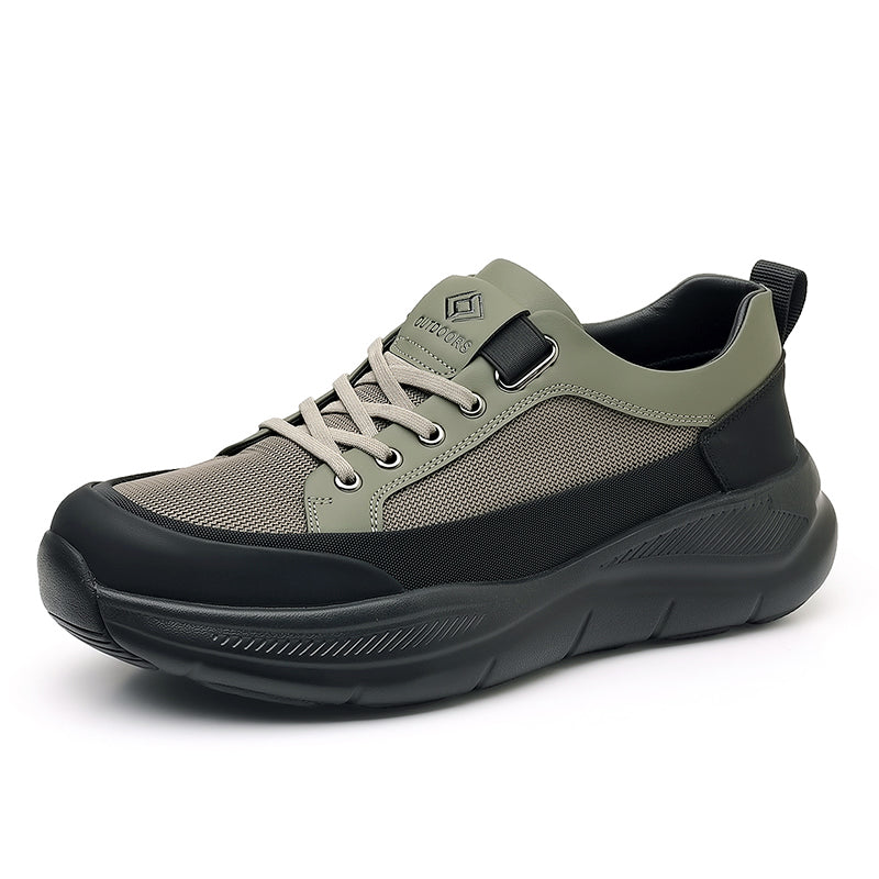 Green Slip-On City Hiking Sneakers 6331