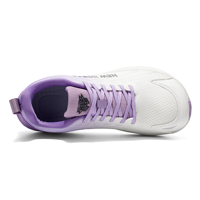 Purple Gradient Wide-Toe Knit Sneakers A79