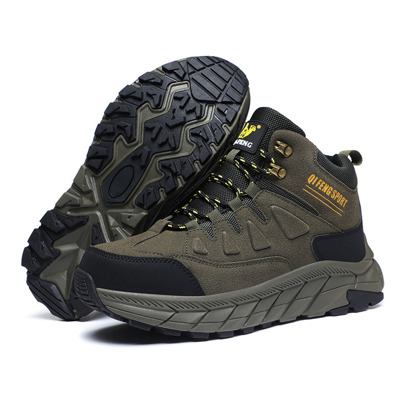 Green High-Top Outdoor Hiking Boots 852
