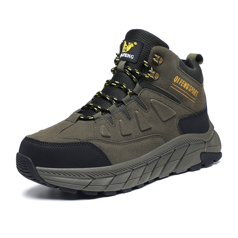 Green High-Top Outdoor Hiking Boots 852