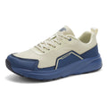 Beige & Navy Wide-Fit Chunky Sneakers A63