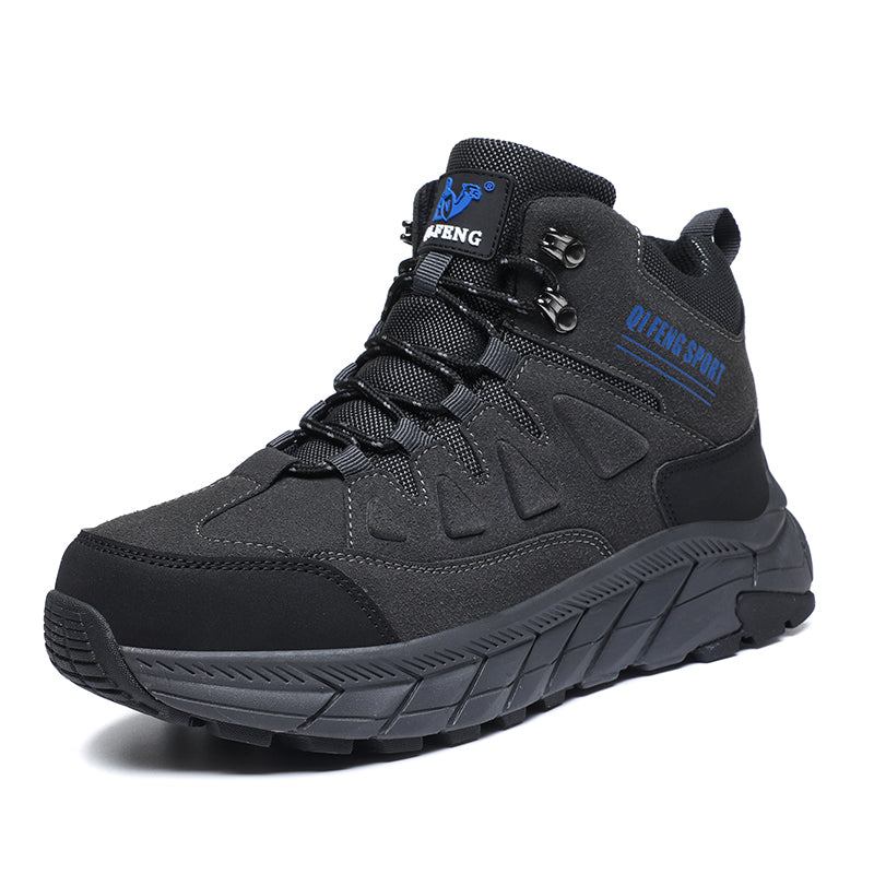 Grey High-Top Outdoor Hiking Boots 852