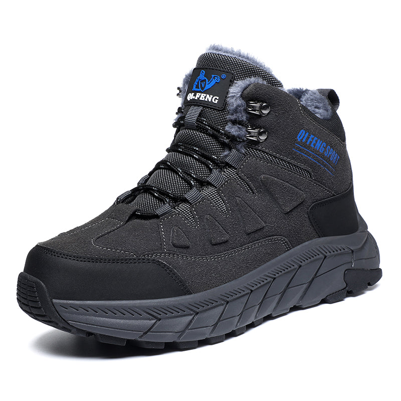 Grey High-Top Outdoor Hiking Boots 852
