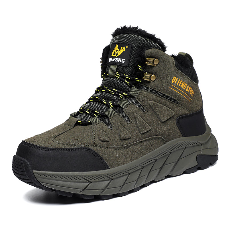 Green High-Top Outdoor Hiking Boots 852