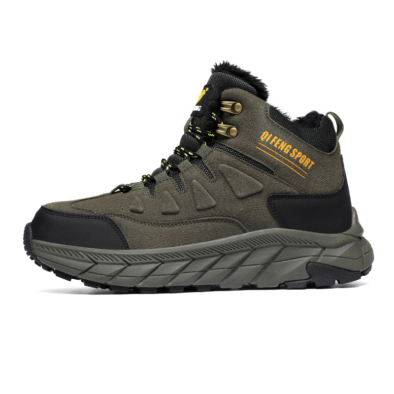 Green High-Top Outdoor Hiking Boots 852