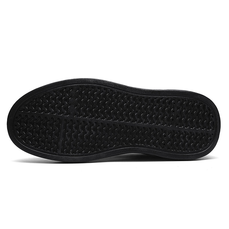 Black Retro Strap Platform Casual Shoes 168