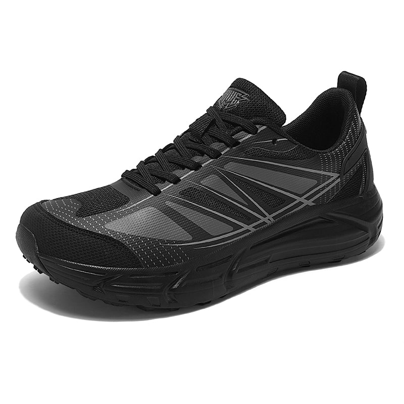 Black  Wide-Toe Running Sneakers A61