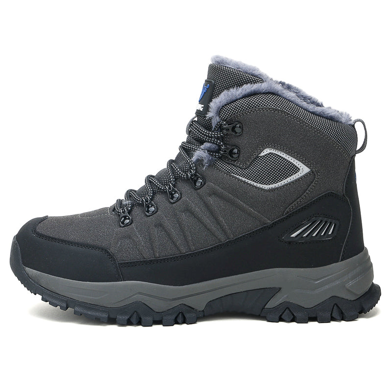 Grey High-Top Outdoor Hiking Boots 2512