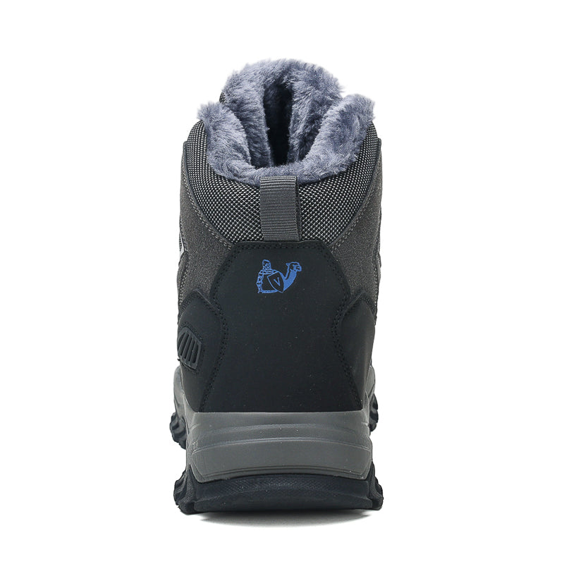 Grey High-Top Outdoor Hiking Boots 2512