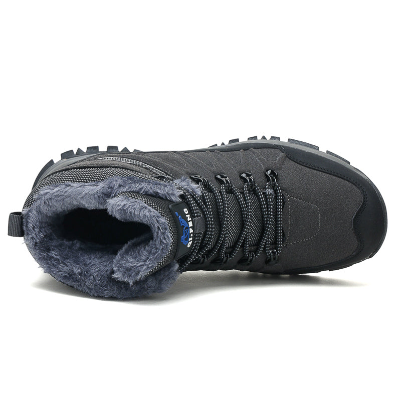 Grey High-Top Outdoor Hiking Boots 2512