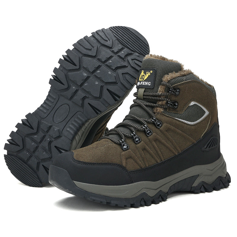 Green High-Top Outdoor Hiking Boots 2512