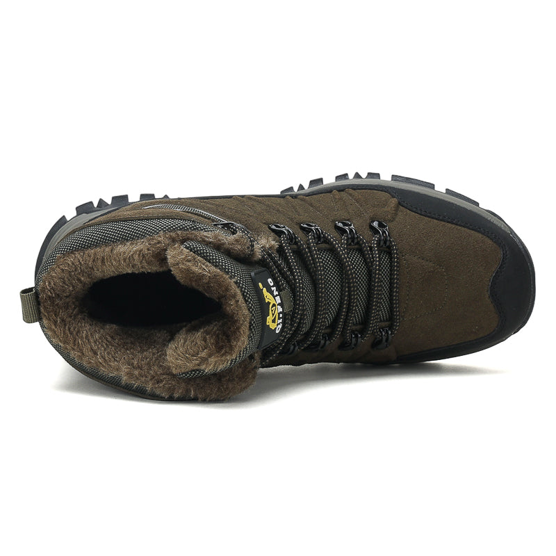 Green High-Top Outdoor Hiking Boots 2512