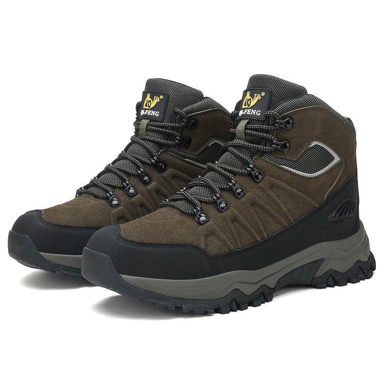 Green High-Top Outdoor Hiking Boots 2512