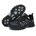 Black Wide-Toe Oxford Hiking Shoes 665