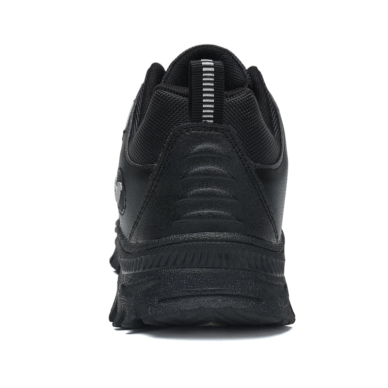 Black Wide-Toe Oxford Hiking Shoes 665