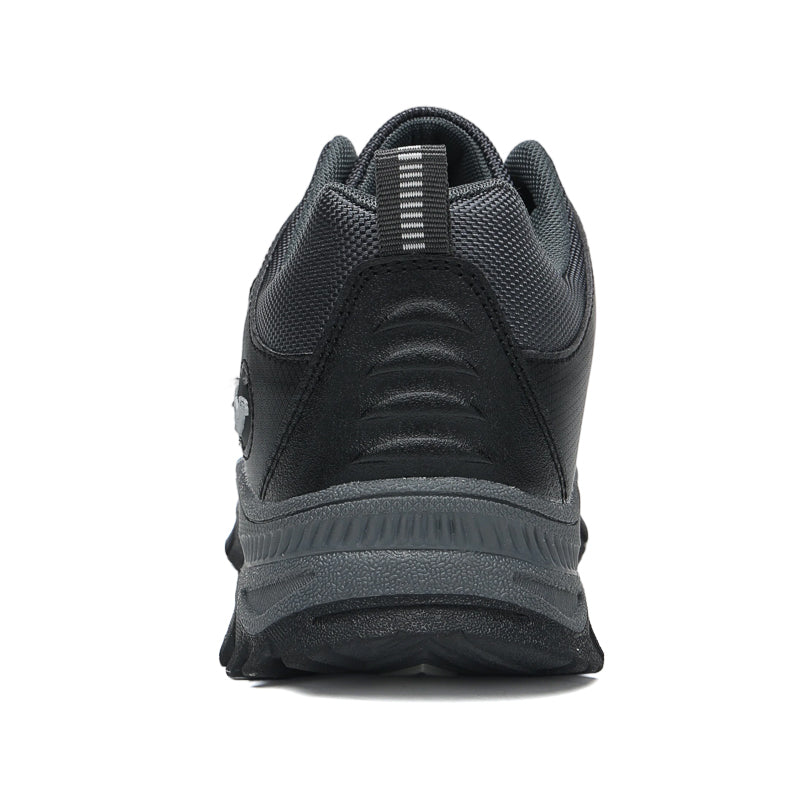 Grey Wide-Toe Oxford Hiking Shoes 665