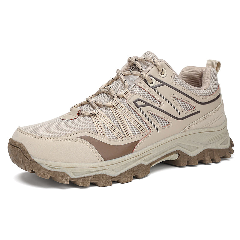 Beige Wide-Toe Trail Mesh Sneakers 667 (Copy)