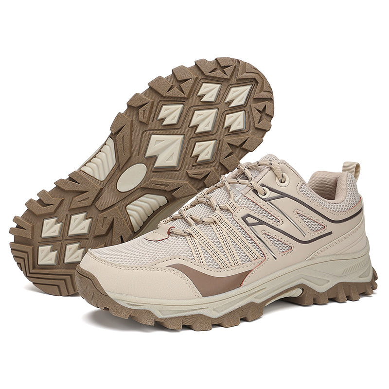 Beige Wide-Toe Trail Mesh Sneakers 667 (Copy)