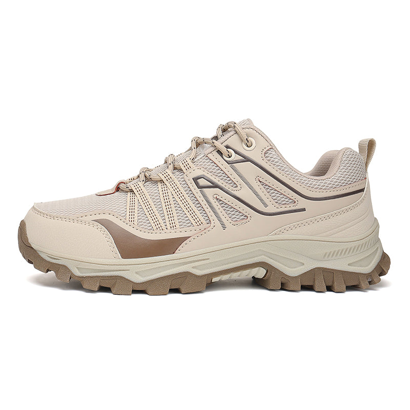 Beige Wide-Toe Trail Mesh Sneakers 667 (Copy)