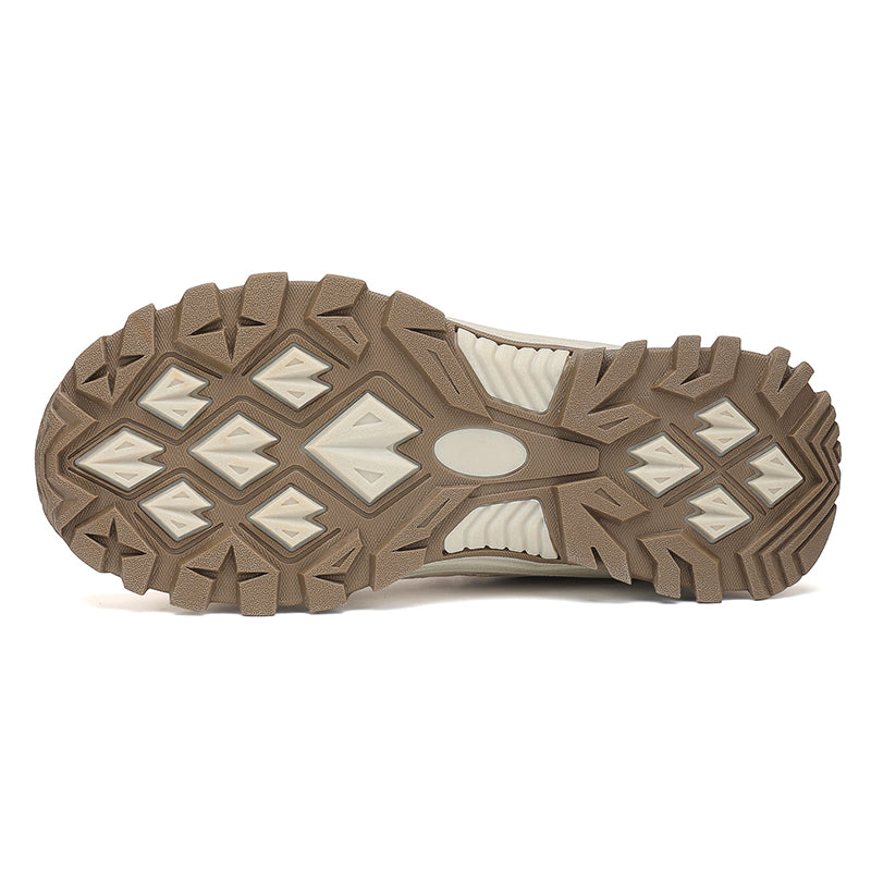 Beige Wide-Toe Trail Mesh Sneakers 667 (Copy)